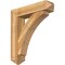 Ekena Millwork Thorton Arts and Crafts Rough Sawn Bracket w/ Offset Brace, Western Red Cedar, 8"W x 34"D x 38"H BKT0806X34X38THR03RWR - alternate 1